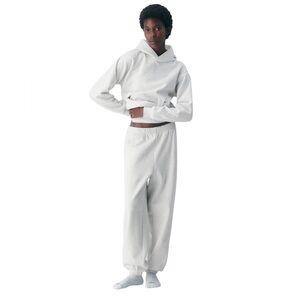 Aritzia Heather Cloud White Cozy Sweatfleece Mega Jogger size XS